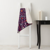 Dekoratives, nahtloses Blumenmuster. Sherpadecke (Beispiel)