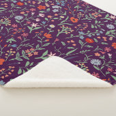 Dekoratives, nahtloses Blumenmuster. Sherpadecke (3/4)