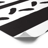 Dekoratives, nahtloses Muster, handgezeichnet Poster (Ecke)