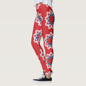 Dekoratives, nahtloses Muster-Rundelement Leggings (Links)