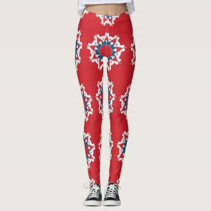 Dekoratives, nahtloses Muster-Rundelement Leggings