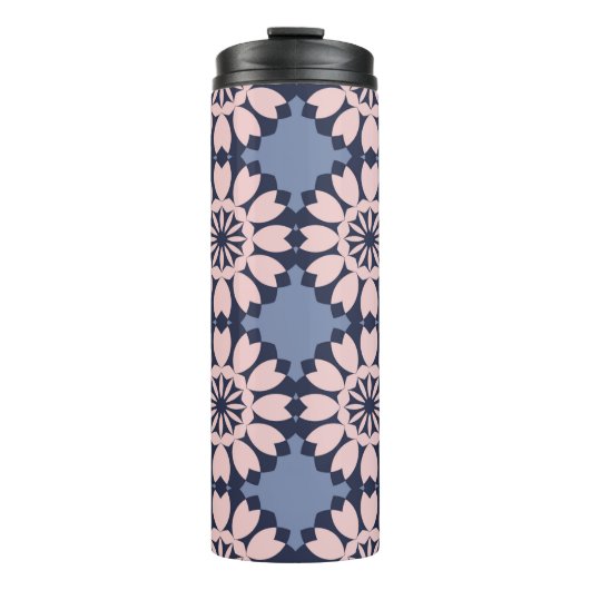 Dekoratives nahtloses Muster verschiedener geometr Thermosbecher (Vorderseite)