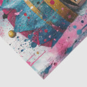 Dekoratives Nussknacker-Paar mit Bubble-Gum-Royali Seidenpapier (Ausschnitt)