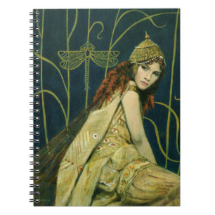 Dekoratives Nymphen Notizbuch Notizblock