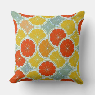 Dekoratives Orange Slice Muster Akzent Pillow Kissen