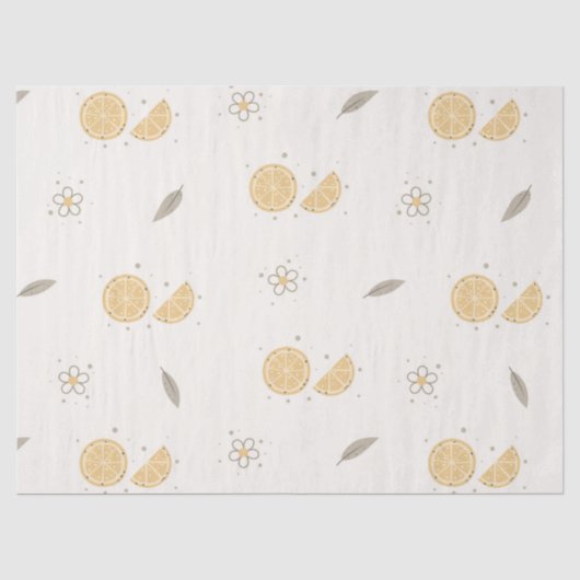 Dekoratives Orange Slice Printpapier Seidenpapier (Vorderseite)