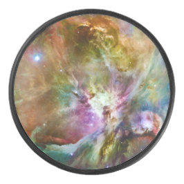 Dekoratives Orion Nebula Galaxy Space Foto Eishockey Puck
