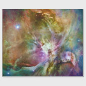 Dekoratives Orion Nebula Galaxy Space Foto Geschenkpapier (Flach)