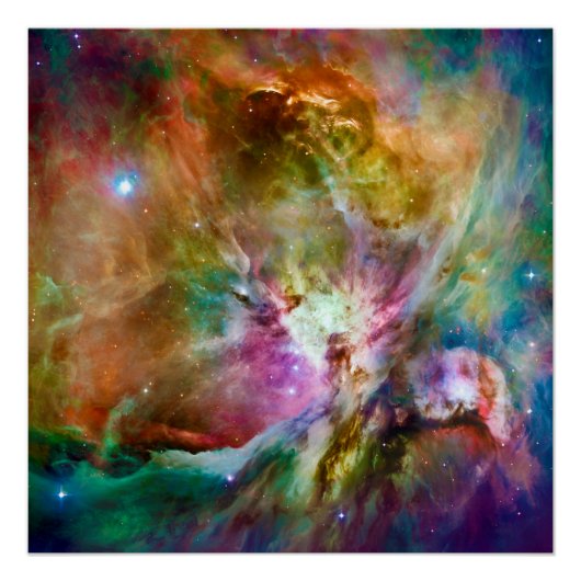 Dekoratives Orion Nebula Galaxy Space Foto Poster (Vorderseite)