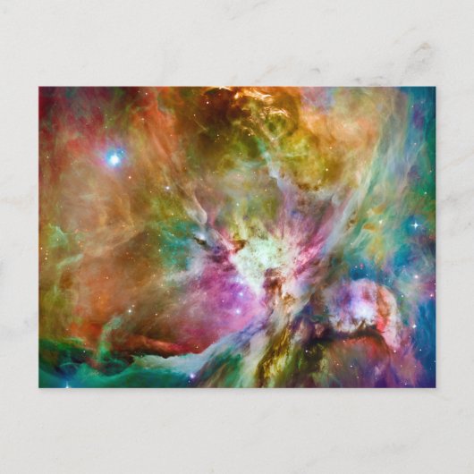Dekoratives Orion Nebula Galaxy Space Foto Postkarte (Vorderseite)