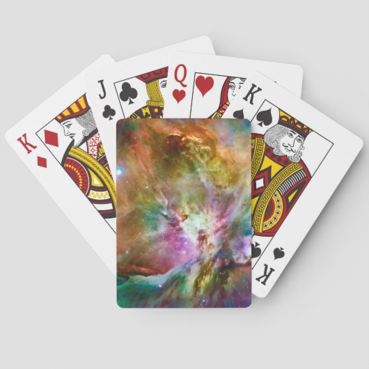 Dekoratives Orion Nebula Galaxy Space Foto Spielkarten (Rückseite)