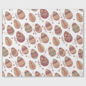Dekoratives Packpapier des Osterei-Muster-| (Flach)