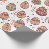 Dekoratives Packpapier des Osterei-Muster-| (Ecke)