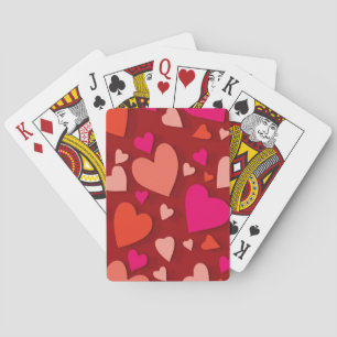 Dekoratives Papierherz 6 Spielkarten
