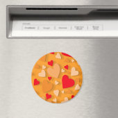 Dekoratives Papierherz 7 Magnet (In Situ (Geschirrspüler))