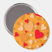 Dekoratives Papierherz 7 Magnet (Vorderseite/Rückseite)