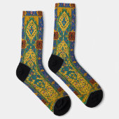 Dekoratives persisches kompliziertes Blumenmuster Socken (Rechts)