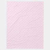 Dekoratives Pink Kariert Blanket Stilvolle Wohnzim Fleecedecke (Vorderseite)
