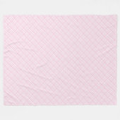 Dekoratives Pink Kariert Blanket Stilvolle Wohnzim Fleecedecke (Vorderseite (Horizontal))