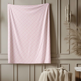 Dekoratives Pink Kariert Blanket Stilvolle Wohnzim Fleecedecke
