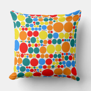 Dekoratives Polka Dot Mosaic Muster Kissen