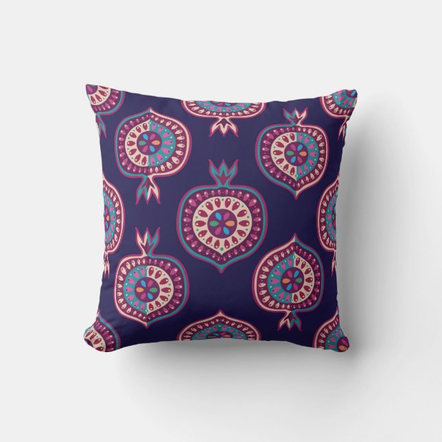 Dekoratives Pomegranat-Pattern-Kissen Kissen (Vorderseite)