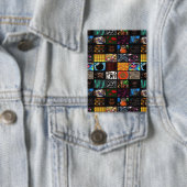 Dekoratives Pop-Art-Muster Button (Insitu)