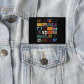 Dekoratives Pop-Art-Muster  Button (Insitu)