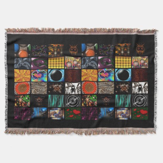 Dekoratives Pop-Art-Muster Decke (Vorderseite)