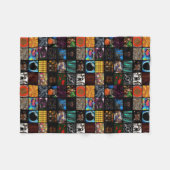 Dekoratives Pop-Art-Muster Fleecedecke (Vorderseite (Horizontal))