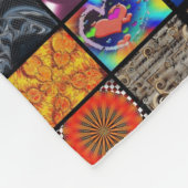 Dekoratives Pop-Art-Muster Fleecedecke (Ecke)
