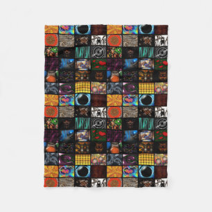 Dekoratives Pop-Art-Muster Fleecedecke