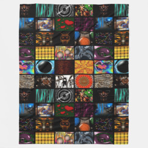 Dekoratives Pop-Art-Muster Fleecedecke