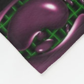 Dekoratives Pop-Art-Muster Fleecedecke (Ecke)