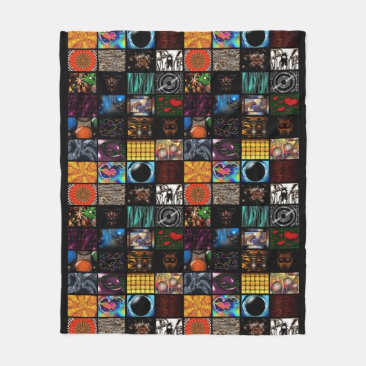 Dekoratives Pop-Art-Muster Fleecedecke (Vorderseite)