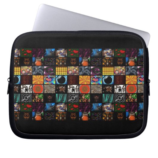 Dekoratives Pop-Art-Muster  Laptopschutzhülle (Vorderseite)