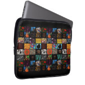 Dekoratives Pop-Art-Muster Laptopschutzhülle (Vorne Rechts)