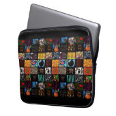 Dekoratives Pop-Art-Muster Laptopschutzhülle (Vorderseite Links)