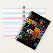 Dekoratives Pop-Art-Muster Notizblock (Innen)
