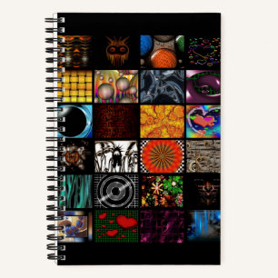Dekoratives Pop-Art-Muster Notizblock
