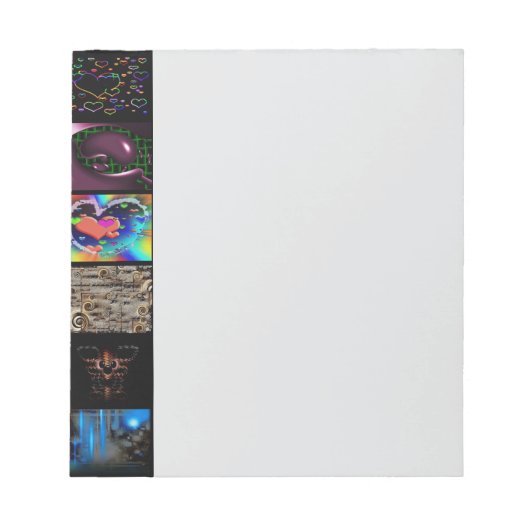 Dekoratives Pop-Art-Muster Notizblock (Vorderseite)