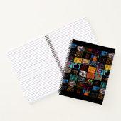 Dekoratives Pop-Art-Muster Notizblock (Innenseite)