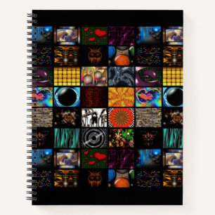 Dekoratives Pop-Art-Muster Notizblock