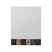 Dekoratives Pop-Art-Muster  Notizblock (Rotiert)