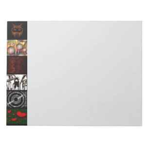 Dekoratives Pop-Art-Muster Notizblock