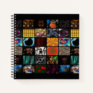 Dekoratives Pop-Art-Muster Notizblock