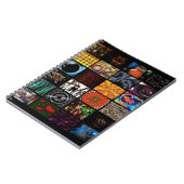 Dekoratives Pop-Art-Muster Notizblock (Linke Seite)