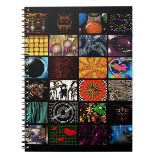 Dekoratives Pop-Art-Muster Notizblock (Vorderseite)