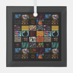 Dekoratives Pop-Art-Muster  Ornament Aus Glas