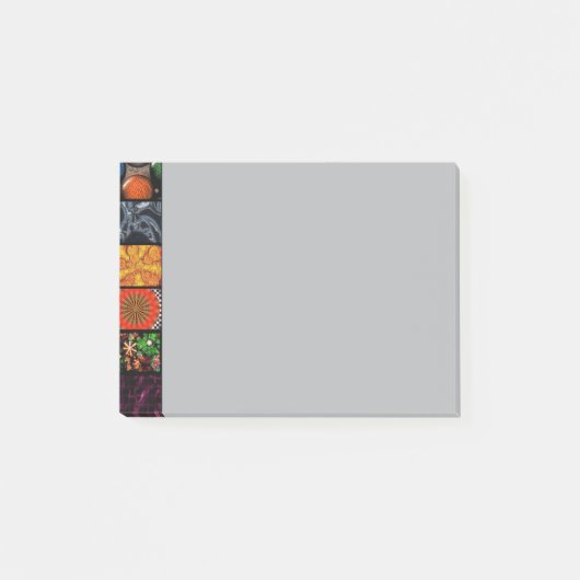 Dekoratives Pop-Art-Muster Post-it Klebezettel (Vorderseite)